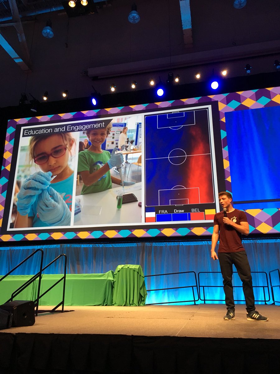 iGEM's tweet image. Finishing up with #HumanPractices - thank you @iGEM_Munich ! #iGEM2018  team from @UCSanDiego is up next.