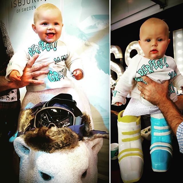 It's cold &amp; wet and Mathilde is dreaming of  the @isbjornofsweden cold weather gear we saw at #teleskifest !
. .  @telegraphskisnowboard #outdoorkids #polarbear @isbjornofsweden_uk #skiing #snow #wrapupwarm #winteriscoming @zara #isbjornofsweden #babyclo… ift.tt/2yDgF4K