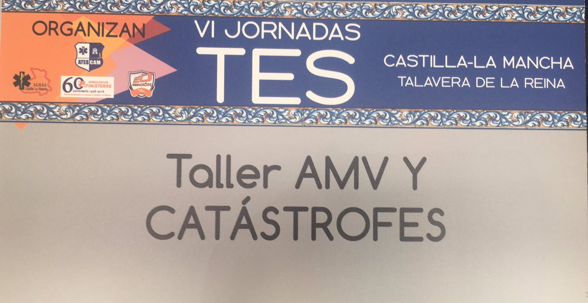 RescueOnTime's tweet photo. Hoy hemos impartido el taller de catástrofes y AMV, englobado en las VI jornadas  T.E.S que organiza @SEMESCLM. ¡Muchas gracias por la invitación! 😀 #RescueOnTime https://t.co/0oonpSrH33