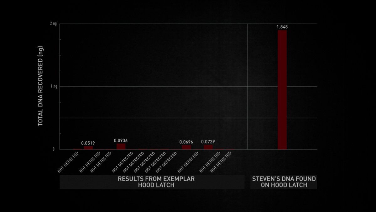 Kathleen’s experiments prove that a person just doesn’t leave that much DNA behind when holding an object. How did so much of Steven’s DNA come to be found on the Teresa’s car key and hood latch?