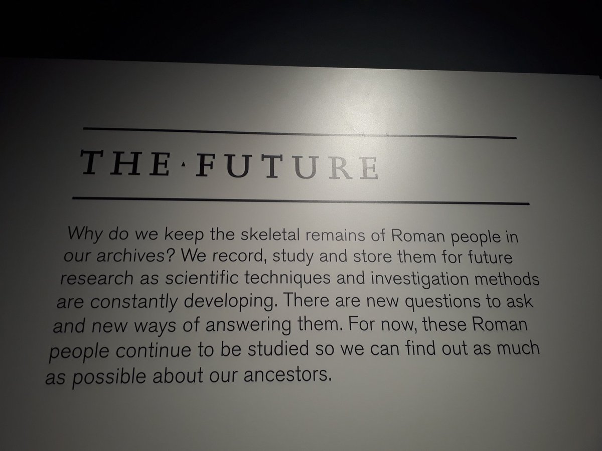 Beket_Aten's tweet photo. Always so inspired by @MuseumofLondon archaeological displays &amp; #RomanDead did not disappoint - esp. love the integration of field context info in interpretation panels. Sorry that curatorial &amp; collections team credit info so limited though - surely equally (if not more) valid! https://t.co/tVK1tS1j89