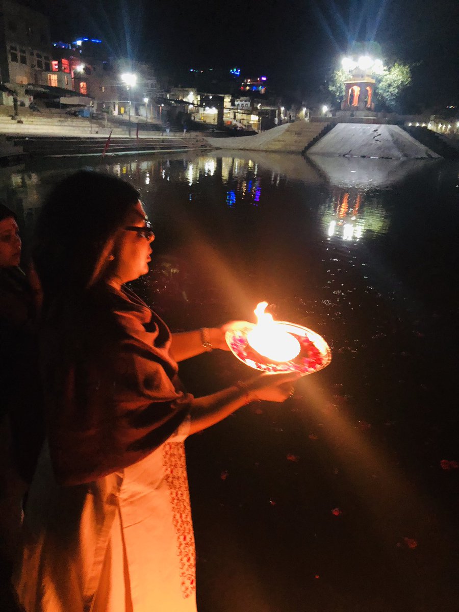 SapanKayCee's tweet photo. #Doing #Deep #Daan at #Bramha #Sarovar in #Pushkar #Rajasthan the only #one Bramhaji #Temple in #world . Kartik #Deep #Daan #enlightens the #chamber of #Heart, it #dispels the #dark of #delusion and #leads one to the #path of #Divine Light. https://t.co/w9W369ELG5