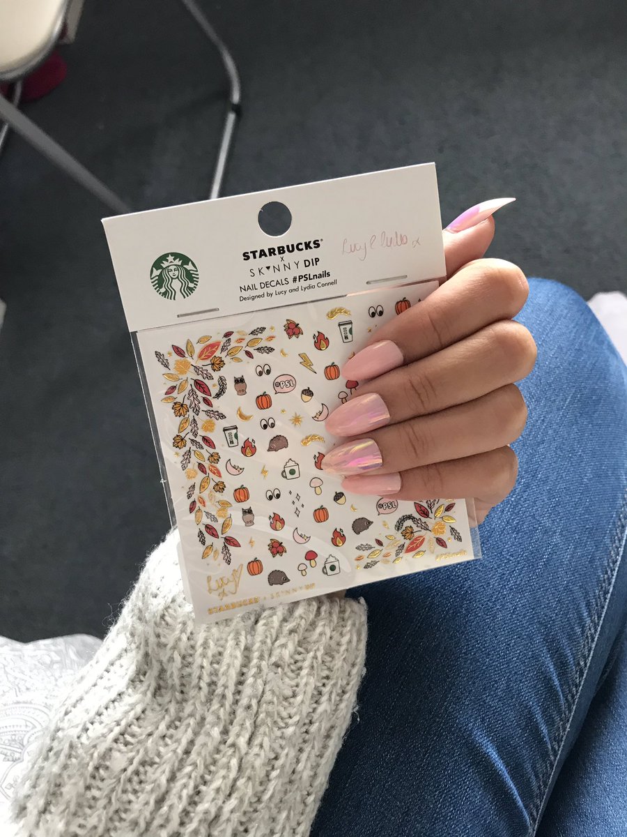 AmyDykes1's tweet photo. Finally got my hands on the nails decals!๐
๐ผ canโt wait to use them!! @LucyAndLydia #PSLNails https://t.co/SgMZE0lYRY