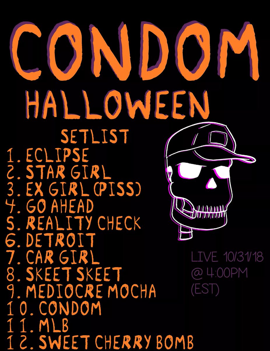 CondomOfficial's tweet image. Facebook live 10-31 at 4pm est 

Facebook.com/CondomBandOffi…