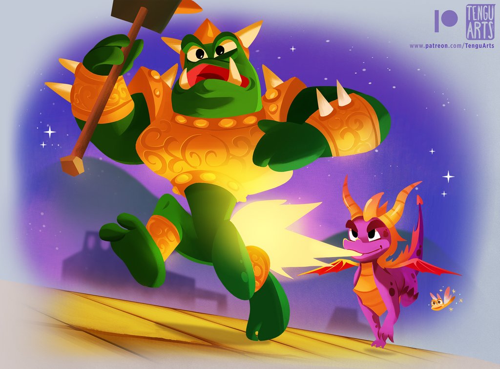 Tengu_Arts's tweet photo. #30DaysOfSpyro #14
Where's Gnasty Gnorc? I'll torch him!
#Spyro #GnastyGnorc #ClassicSpyro #SpyroReignited #Boss #Art #Illustration #FanArt https://t.co/PN0bXlIYNn