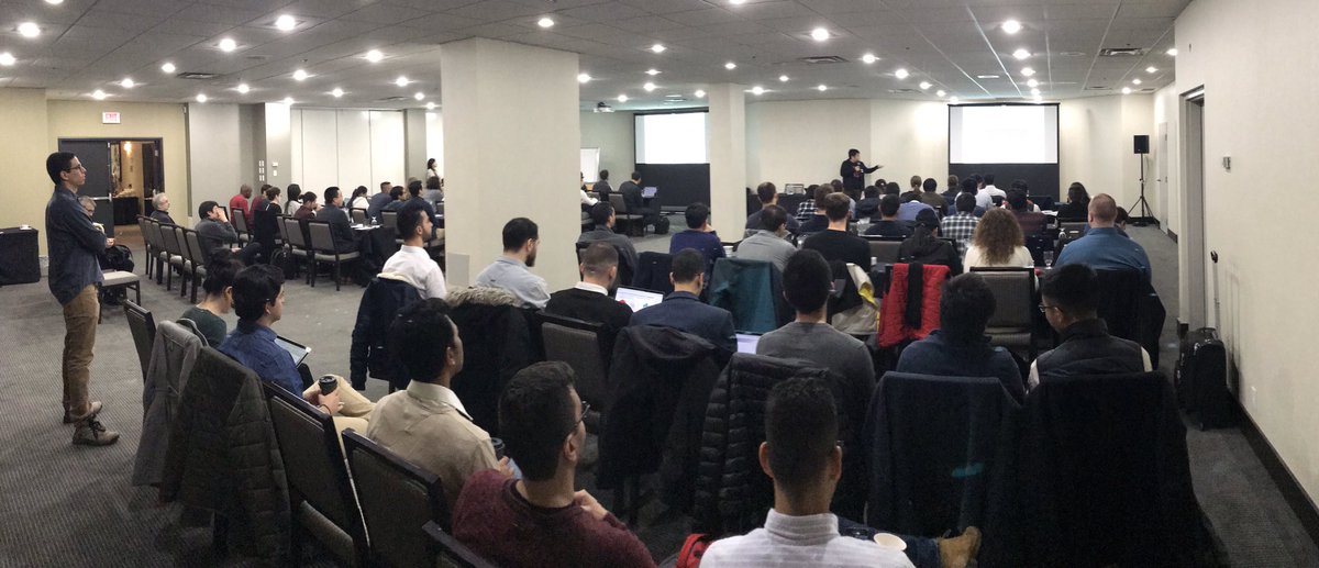 jeremy_bradbury's tweet photo. “Slow database access is often the performance bottleneck” — Peter Chen (Concordia) motivates his research on performance improvements of data-centric applications #NewFacultyTalk #cser2018 https://t.co/eqV8hhneRW
