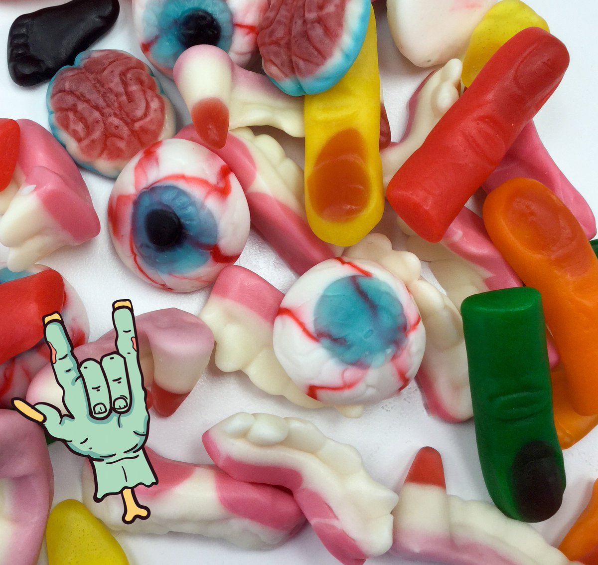 Teeth, eyeballs, body parts, oh my! Stop in check out our selection of zombie approved gummy candies, perfect for your Halloween festivities! #halloween #sweetestplaceatthebeach #sweets247 #candykitchen #candy247 #wonderfulworldofcandy
