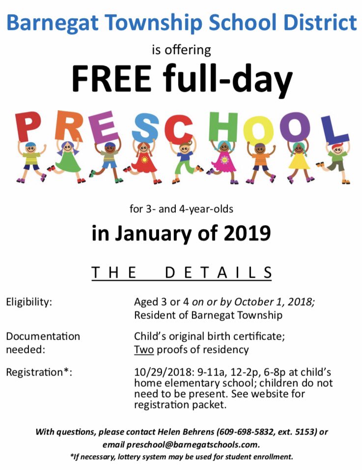 Don’t forget-Pre-k registration is tomorrow!