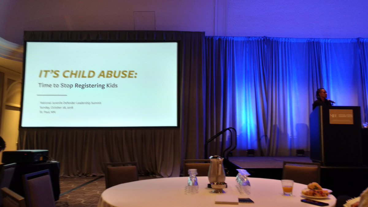 ezogry's tweet photo. @NicoleNpittman: juvenile sex offender registry = child abuse #DefendChildren #NJDCSummit2018 https://t.co/cLHyWXM3Rj