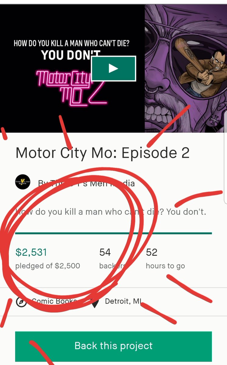 ThreeYsMenMedia's tweet photo. WE DID IT!

Late &amp; breaking from last night, we hit our goal! #MotorCityMo Ep2 is coming!
We're so grateful to everyone who's supported us, we couldn't have done this without you! #Kickstarter #Crowdfunding #comics #indie #indiecomics #detroit 
 https://t.co/O2j9Et854r https://t.co/lxHvAZ3URt