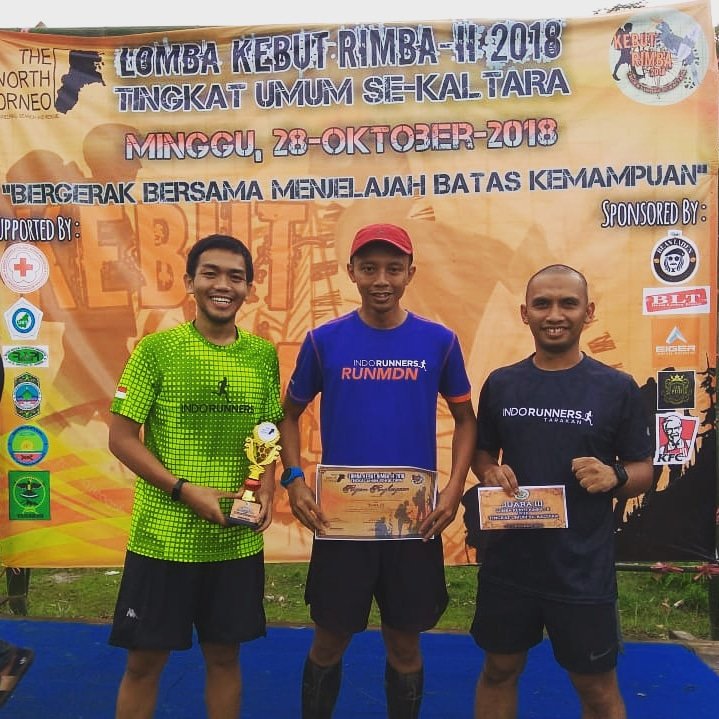 Selamat buat kaka <a href="/tinokashara/">a</a>
<a href="/andry/">Andry Huzain</a>.rawung <a href="/bhiki_allfaray/">Bhiki Allfaray H</a> Juara 3 Lomba Kebut Rimba II 2018 Tingkat Umum SeKaltara.

#LARIBAH #marilari #tarakanrunners #indorunnerstrk #indorunners #proudindorunners #werunindonesia #kaltara #tarakan #lawanarah #runforhealth #runforfun
