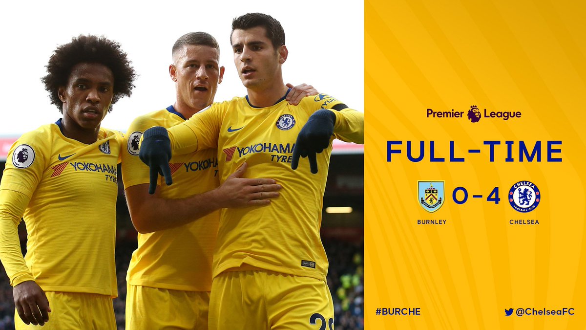ChelseaFC's tweet image. 4️⃣ goals and 3️⃣ points for the Blues! 👌

#BURCHE