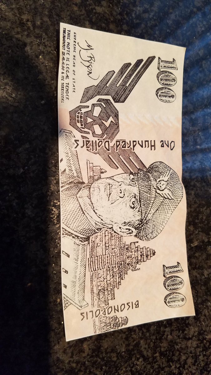 KillrMillerTime's tweet photo. For those of you who don't know the #superturbo Evo champ @Reno_MD handed out Bison dollars to top 32 #TOL3 #CanadaCup2018 yesterday, it was a magical moment 😎
And these bison dollars feel more like money than Canadian money LOL. https://t.co/RIgXoLkdjy