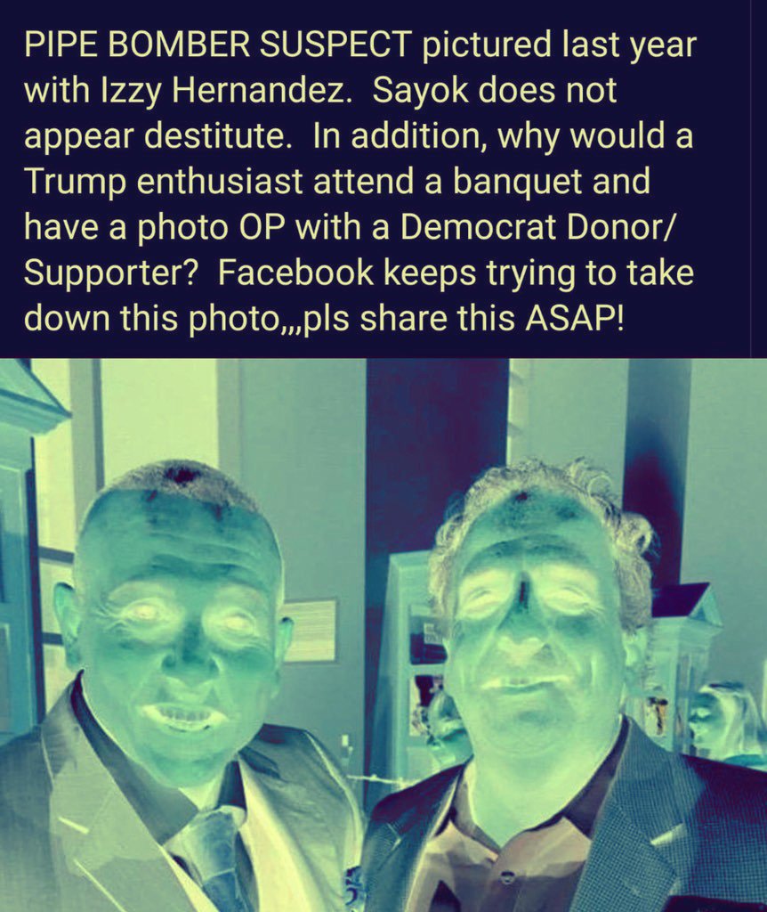 lovetomyloops's tweet image. #MAGABomber #BombGate #BombHoax #bombscare
 I had to invert the colours to make twitter post this! CRAZY! PLS READ the text on image