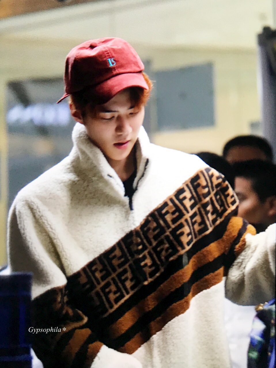 Ff motif shearling jacket sale