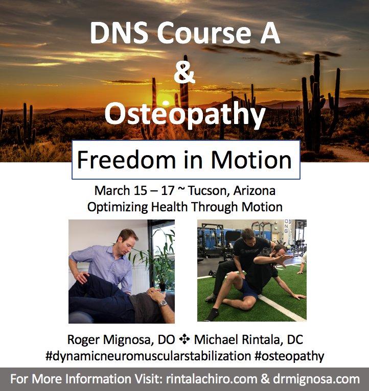 DrMignosa's tweet photo. Attention: DOs, MDs, DCs, NDs, PTs, ATs
Expand your understanding of rehabilitation through both manual medicine and active movement correction.
Please register soon as class size is limited and the previous courses have sold out fast.
#dynamicneuromuscularstabilization https://t.co/cg3vM53iKz