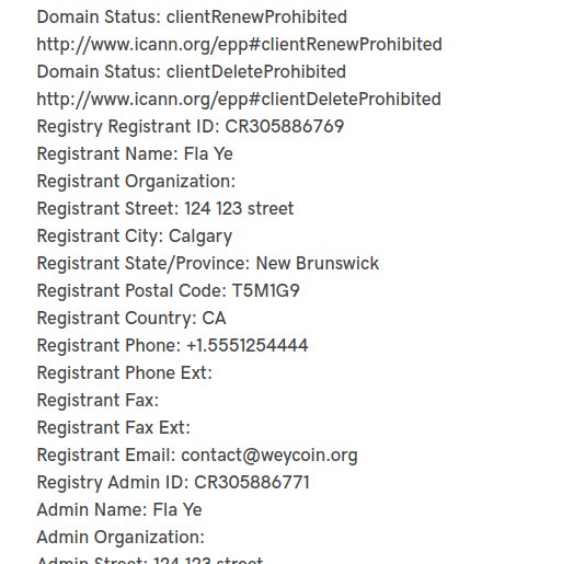 Maplechanged's tweet image. ❗️❗️❗️❗️❗️❗️❗️ATTENTION!!!! 

Weycoin ($WEA) is also a scam.  It&apos;s domain (weycoin.org) is under the same name as the miningpool of the CEO of maplechange.com. Please be aware and share this!
