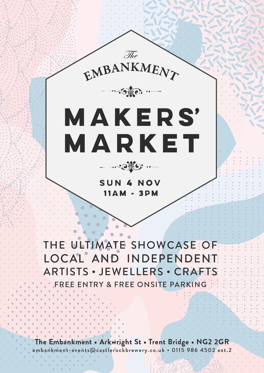 One week to my first festive fair! @tamilycookson @EmbankmentNottm #shopnotts #madeinnottingham #supportsmall #justacard