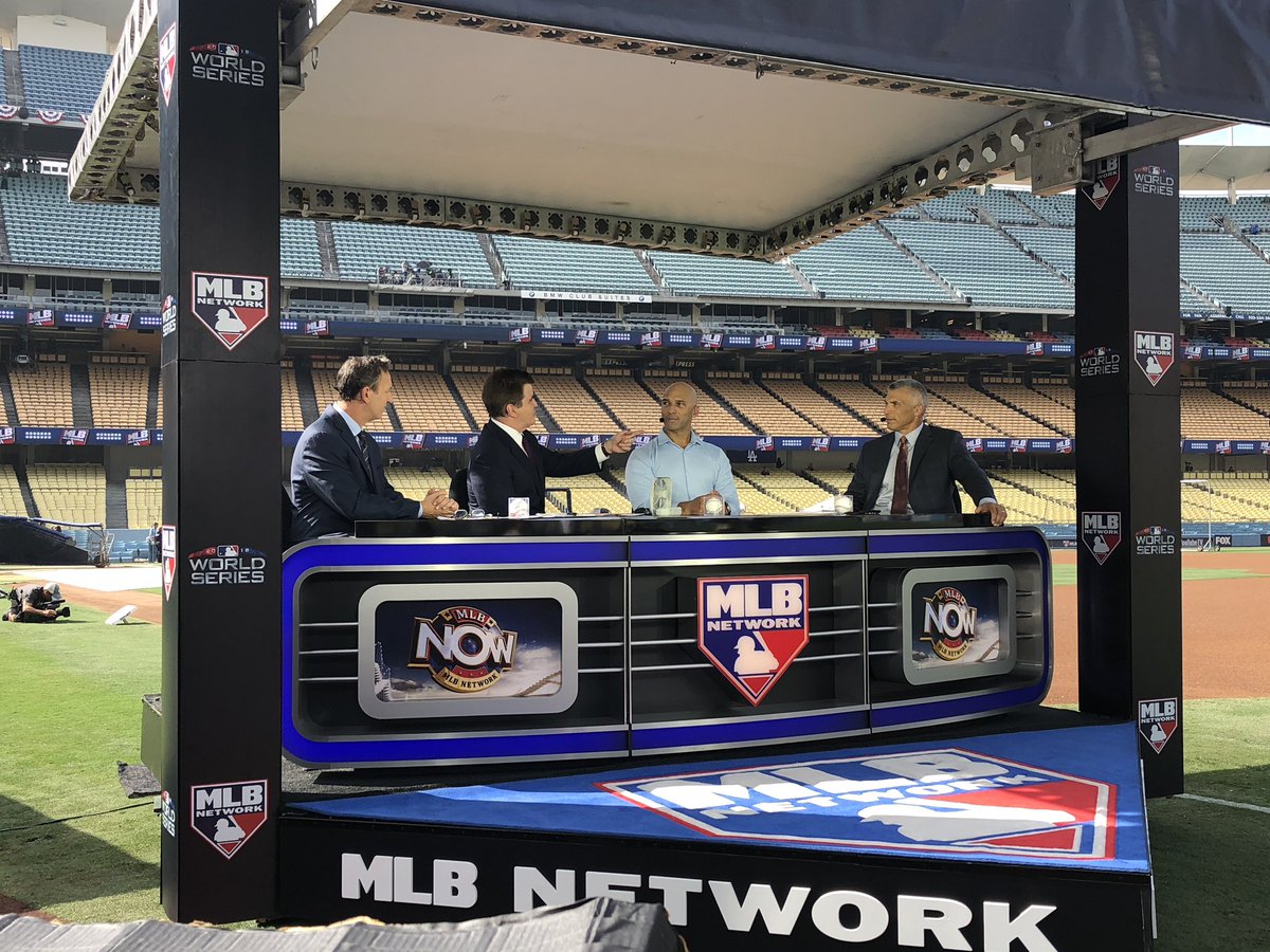 Raúl Ibañez and Joe Girardi join @MrBrianKenny and <a href="/Joelsherman1/">Joel Sherman</a> on #MLBNow ahead of Game Five! #WorldSeries