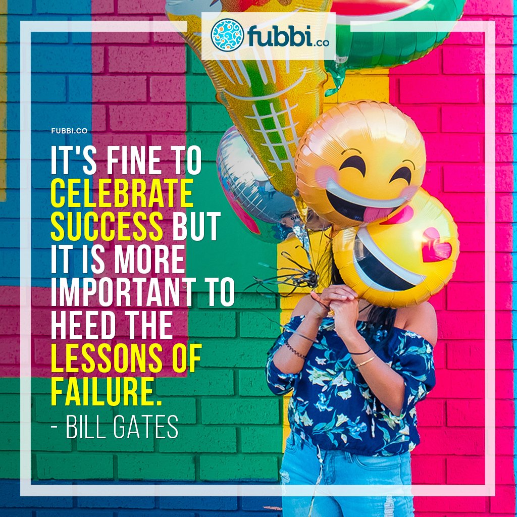 FubbiCo's tweet photo. It's fine to celebrate success but it is more important to heed the lessons of failure. - Bill Gates #billgates #businesstips #entrepreneurmindset #successtips #contentcreator #contentmarketing #marketingconsultant #fubbico https://t.co/wFbCYoYsEp