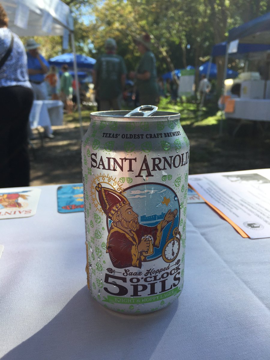franktex's tweet photo. Nothing like a cold @SaintArnold 5 O’Clock Pils on a great day @GreenCornProj #itsalwaystime https://t.co/IQE1YWwUEn