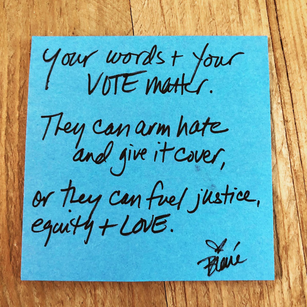 Dehumanizing language is always the beginning of violence.