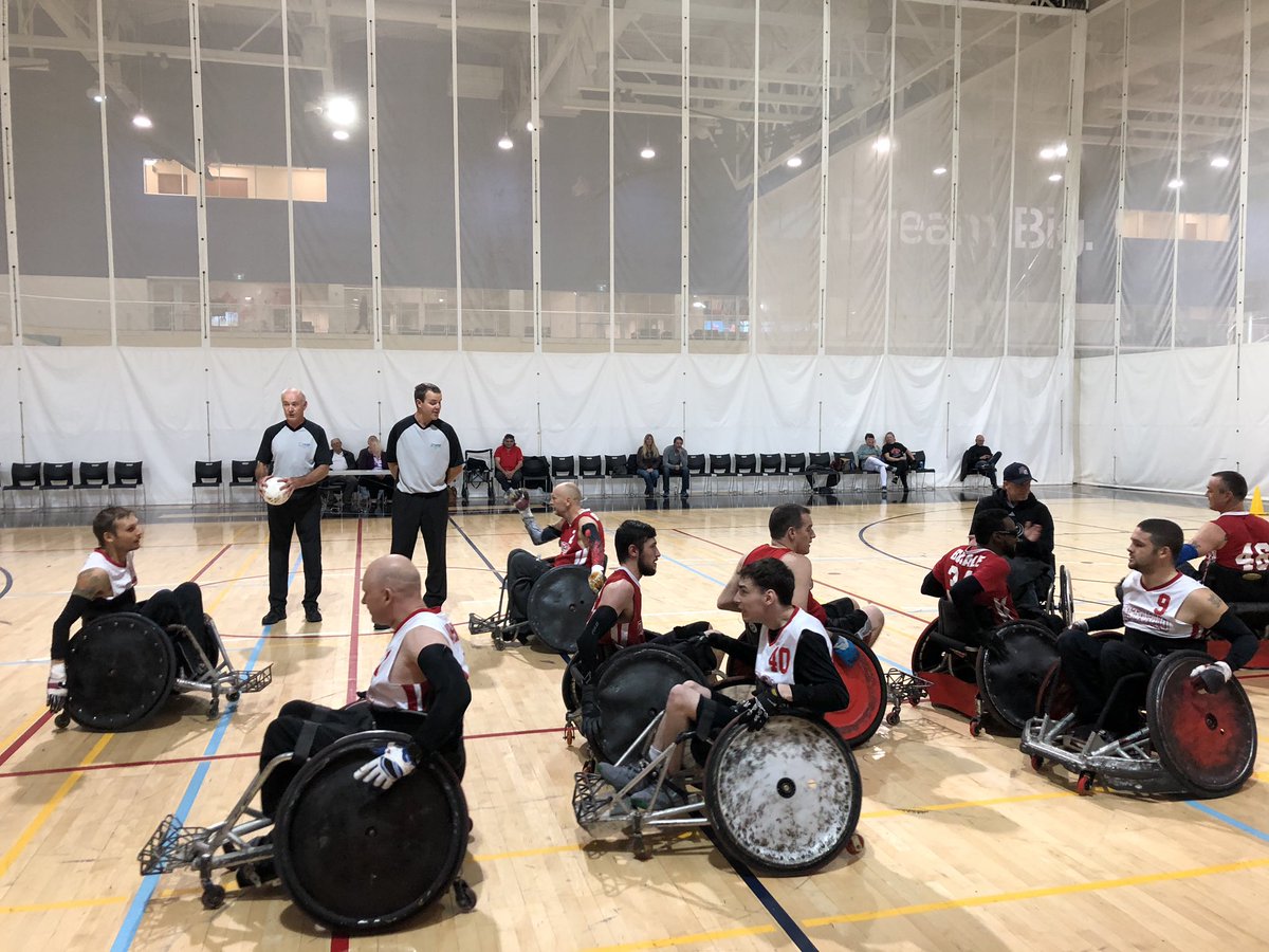 ONPARANETWORK's tweet photo. London takes the win and a 1st place finish against Toronto 54-51 for this years Toronto Invitational Wheelchair Rugby Tournament! A nail biting game but London was able to pull away in the fourth quarter. #owsa #wheelchairrugby @WCRugbyCanada https://t.co/YWdPdmGUTU