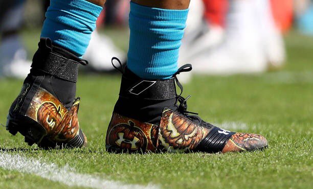 cam newton pregame cleats