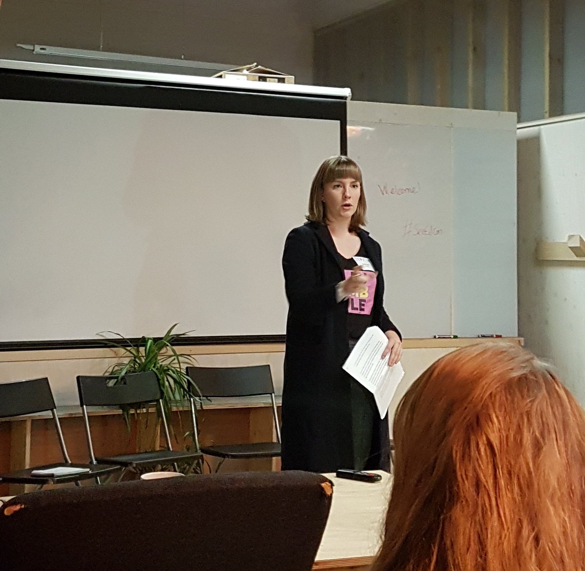 FumbleUK's tweet photo. Fumble co-founder @EmilyPBurt talking all about porn at #SexEdCon https://t.co/iJm2EFdXOO