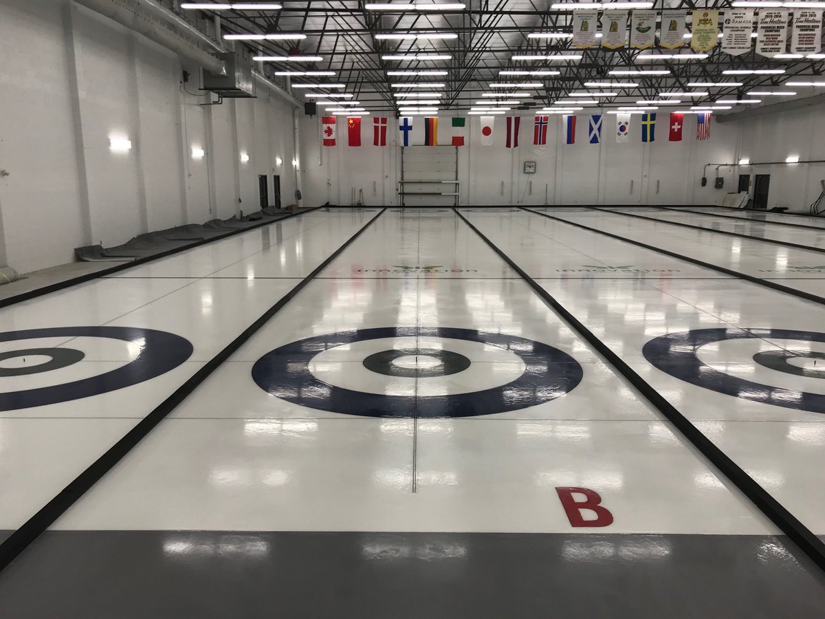 Starting to look like a curling rink!