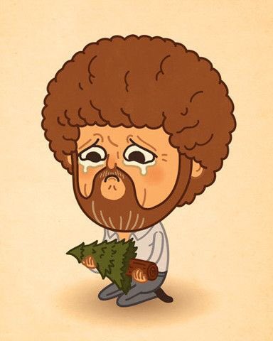 Tomorrow is Bob Ross birthday.
Prepare the happy little trees! 