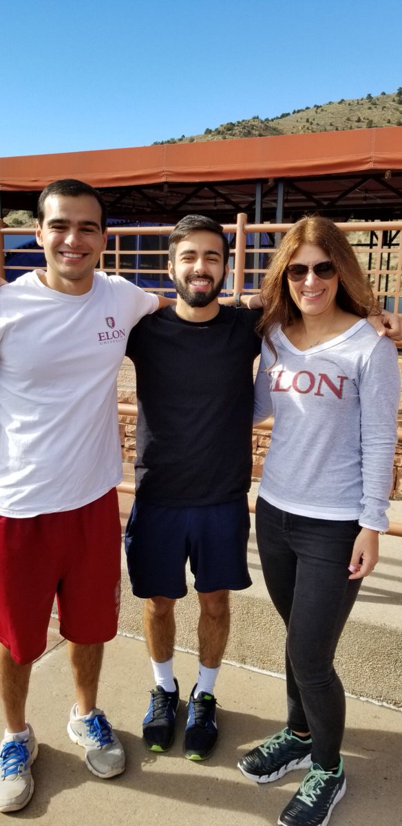 KjGeorgeleclair's tweet photo. @elonuniversity serendipity meet up @ CO #redrocks w/grad Max our tour guide when our daughter Zoë (now freshman) toured #elon https://t.co/ghoM5XRfXr