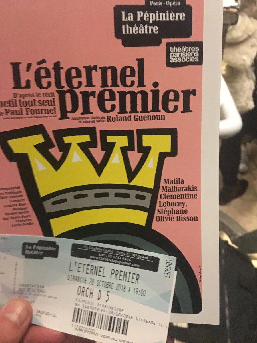 SoldOutApp's tweet image. Qui est il ? Impatient #Theatre @LaPepiniere_Th #paris