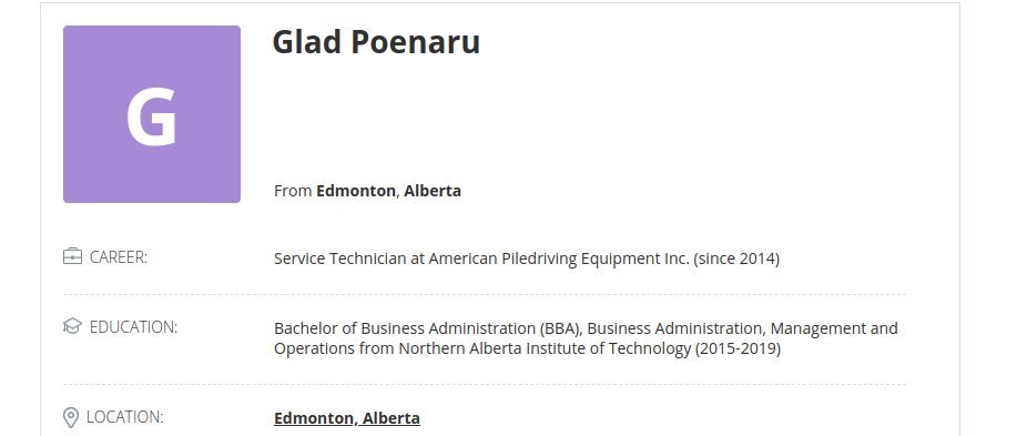 Maplechanged's tweet image. His name is Glad Poenaru. Glad Poenaru&apos;s location matches with maplechange.com&apos;s location. 
Thanks to some members from the $LMO telegram. $CCX #Maplechange #scam