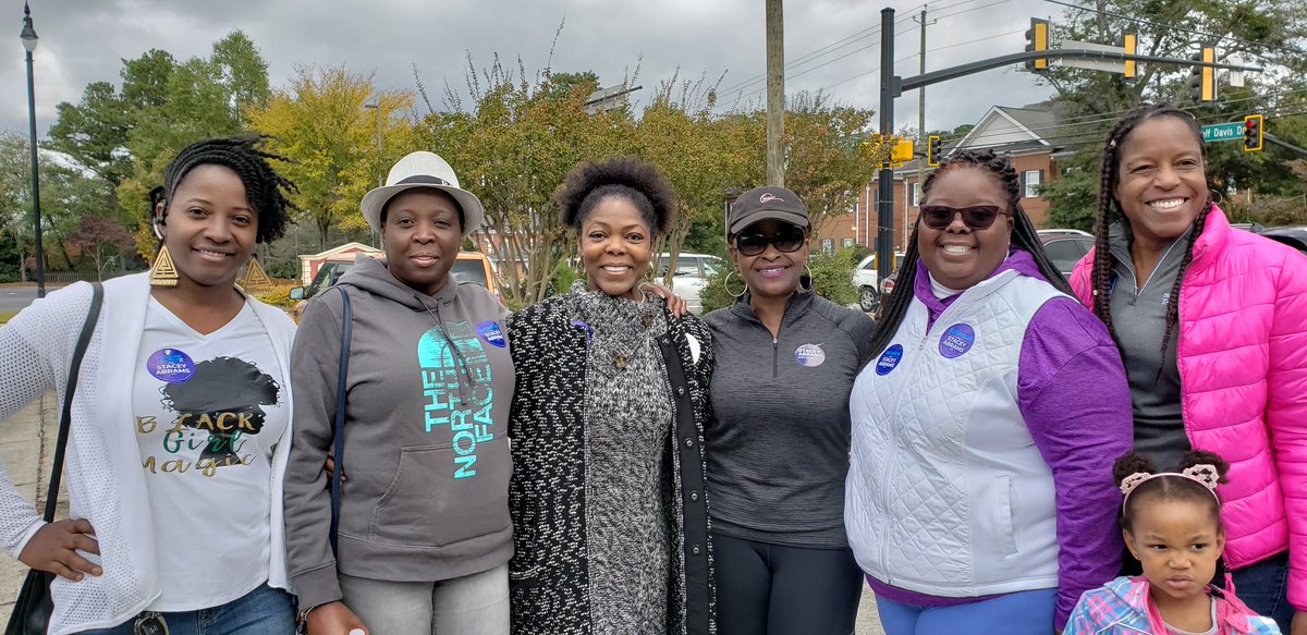 Twanda1Turner's tweet photo. It was my great pleasure to travel To Georgia to canvas with these powerful women for Stacey Abrams for Governor. @staceyabrams Please vote early in Georgia.  Make a voting plan with a back up! https://t.co/TY0pXa656y