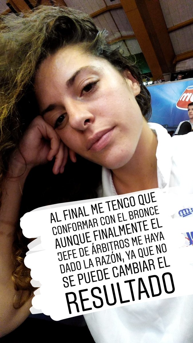 Según el árbitro del combate aunque subieron los 3 puntos en el marcador a 74 de potencia, tras la reclamación del coach de la contrincante, decidió quitármelos ☹️☹️