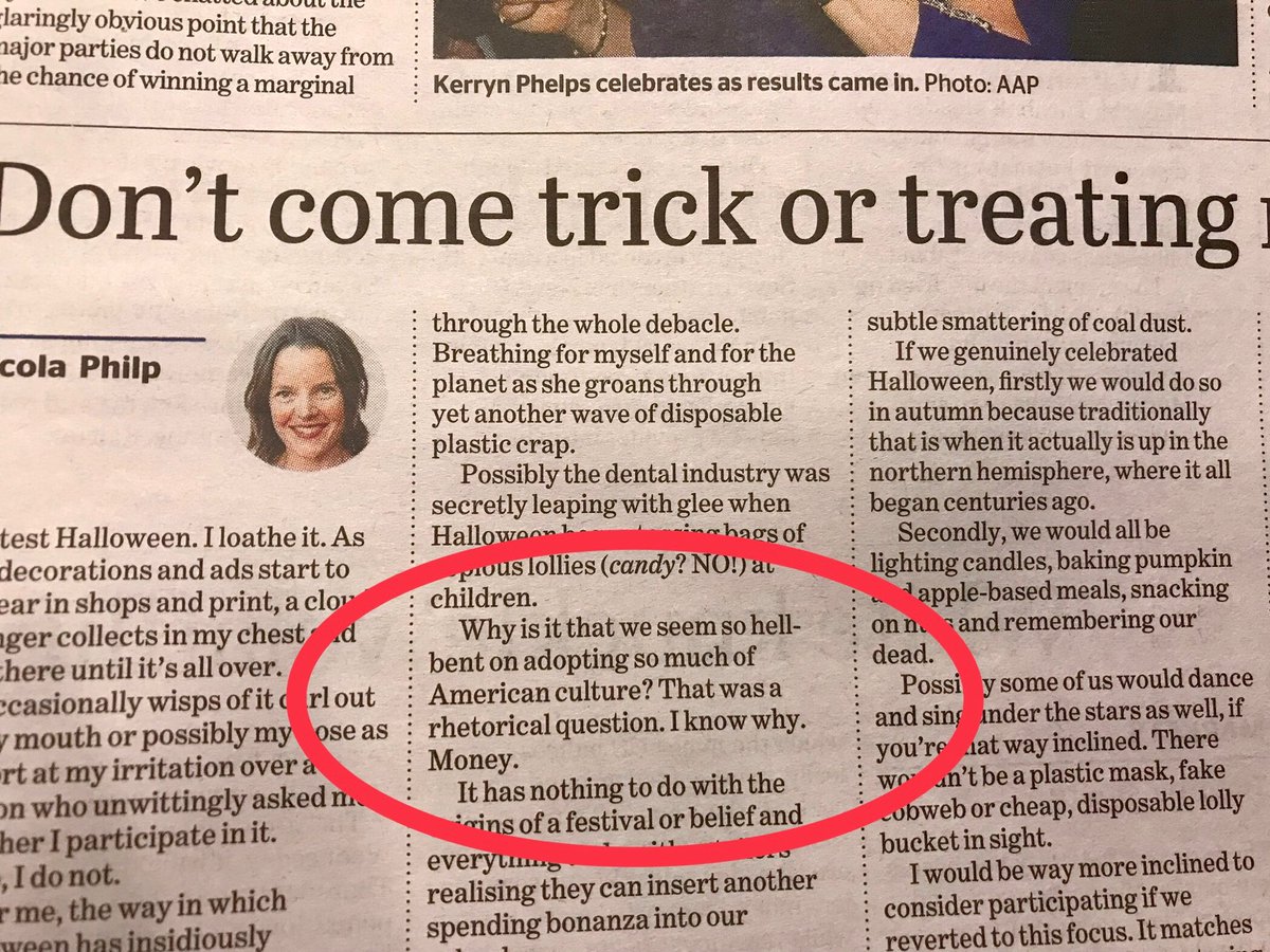 Oh this old whinge again - and the reflexive (and incorrect) anti-Americanism that goes with it. It’s a festival with ancient origins, Nicola. Check it out - and enjoy! google.com/search?q=histo… #boo