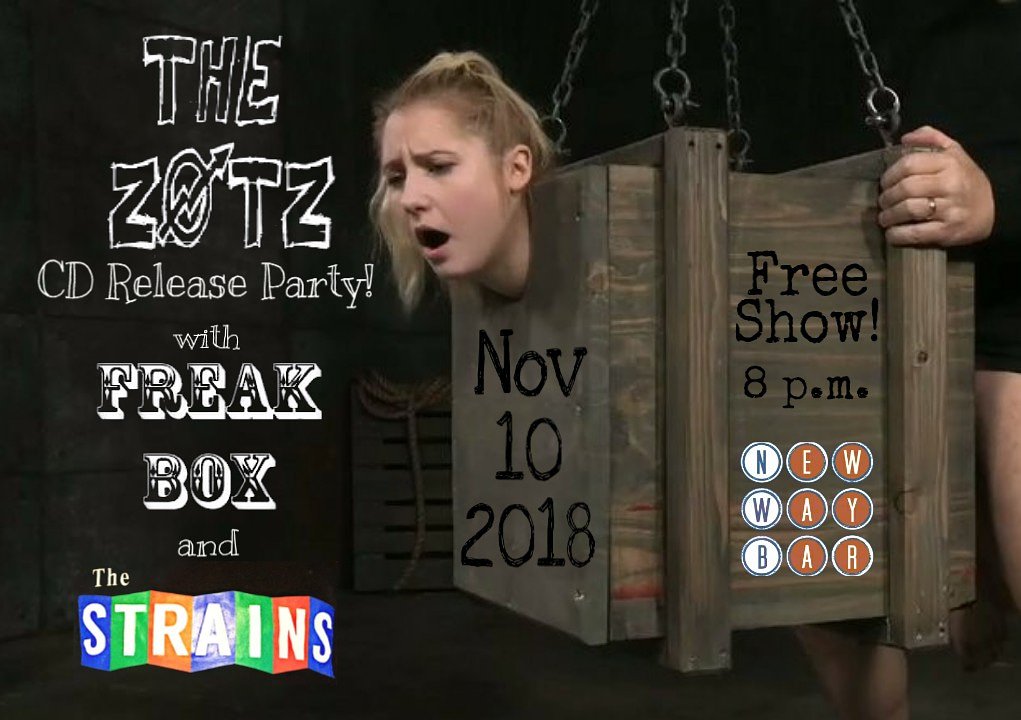 Freak Box (@freakboxdetroit) on Twitter photo Our next show!
Free! Come out and show some support for original music! <a href="/thezotz1/">TheZotz</a> New CD release party!
#freakbox #thezotz #thestrains #thenewwaybar <a href="/FerndaleMich/">Ferndale, Michigan</a> Our next show!
Free! Come out and show some support for original music! <a href="/thezotz1/">TheZotz</a> New CD release party!
#freakbox #thezotz #thestrains #thenewwaybar <a href="/FerndaleMich/">Ferndale, Michigan</a>