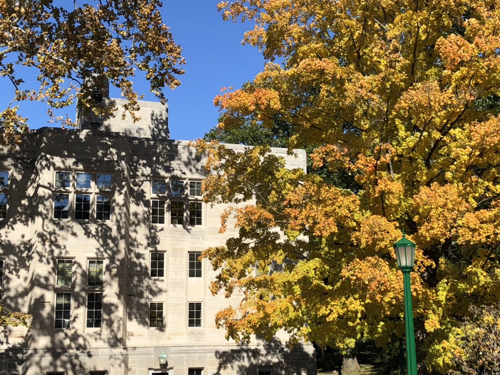 AustenParrish's tweet photo. Difficult to improve on a beautiful autumn day on the @IUBloomington campus in @citybloomington (@VisitBtown). Baier Hall (@IUMaurerLaw) is looking its best.
Although... preparing to teach Guaranty, Byrd, and Hanna can be a bit of a Sun. afternoon buzzkill. #civproproblems https://t.co/u9OAg6k5oM