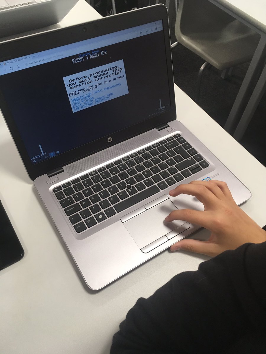 MrKeir1992's tweet image. On Friday I used @russeltarr #classtools.net to create revision quizzes that pupils can work on through playing games online. To start with pupils were apprehensive but once they got started they were very positive and enjoyed something different 😃😃