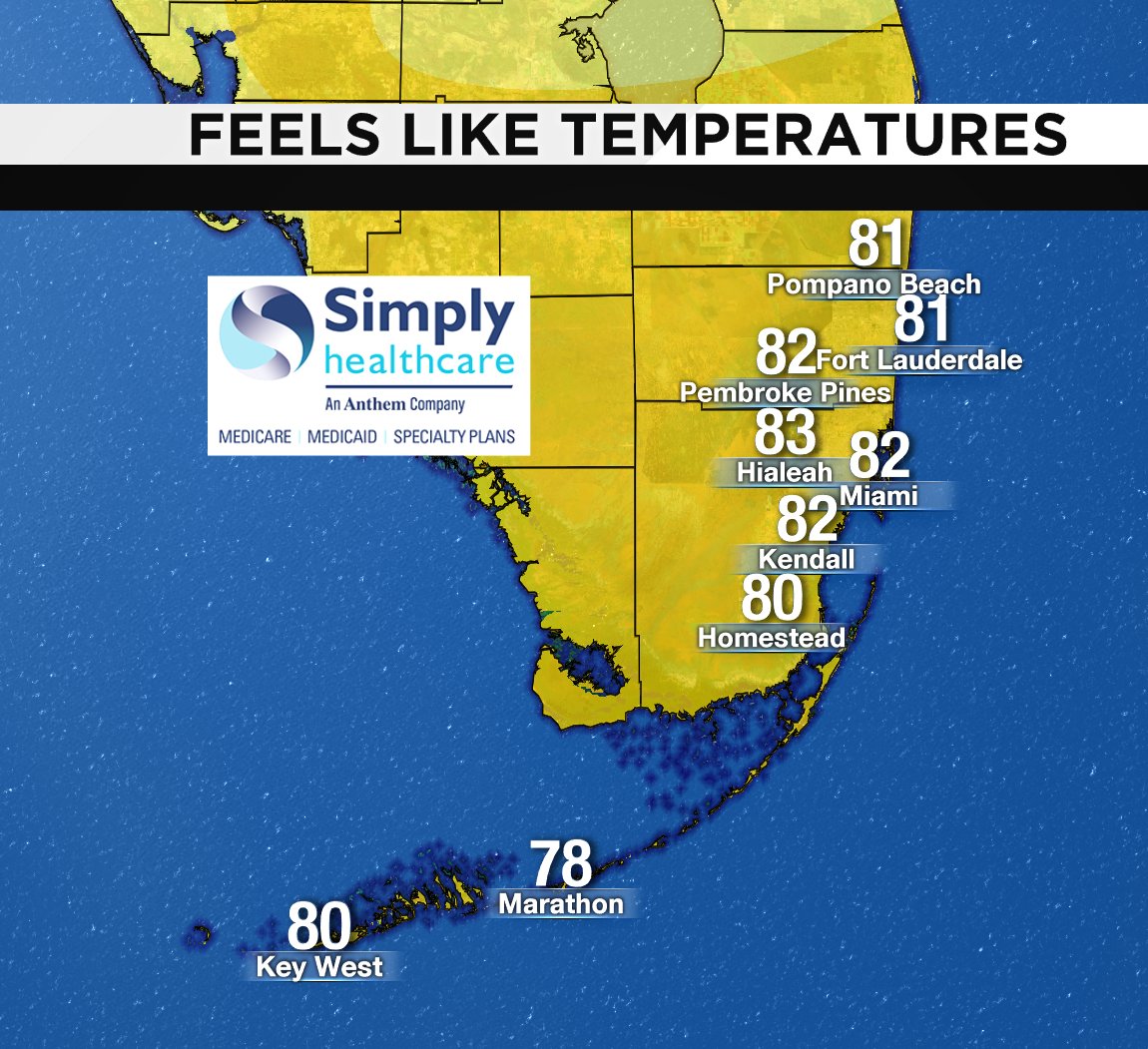 It's 3PM! Check out the heat index. #BROWARD #MIAMIDADE #FLKEYS Presented by Simply Healthcare https://t.co/fzuel1YdhA