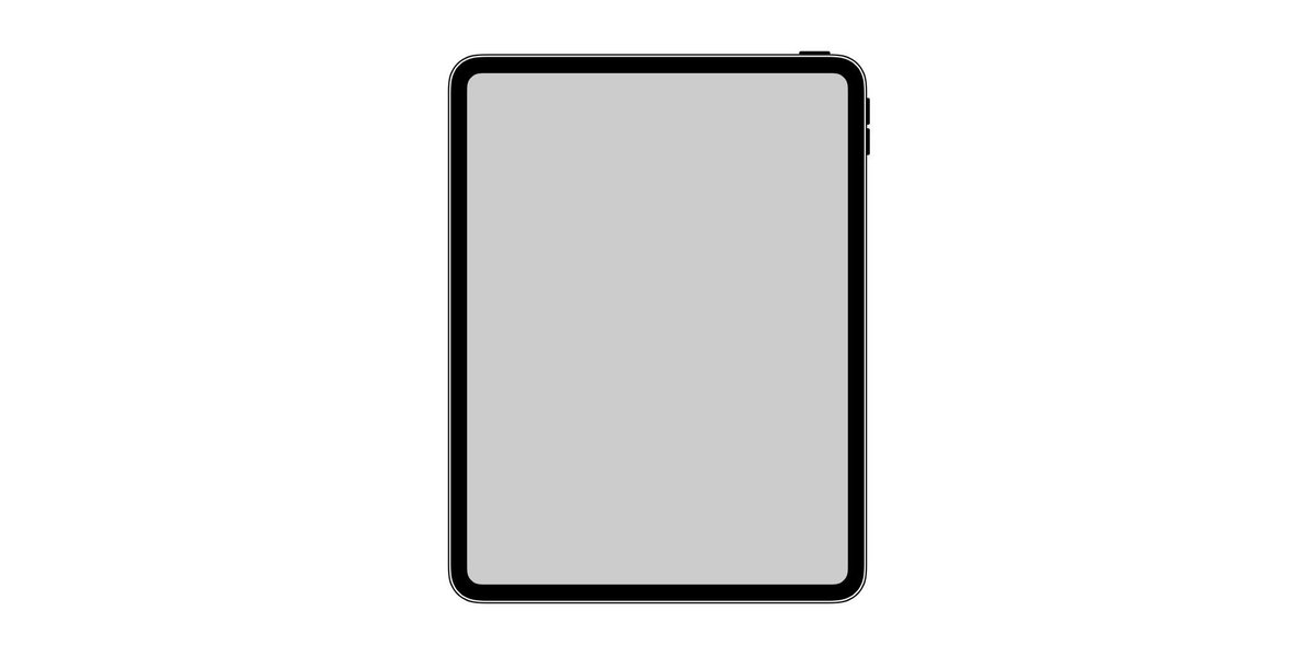 ricci_andrea98's tweet photo. Questa è l’icona del nuovo presunto #iPadX che verrà presentato da #Apple il 30 ottobre. Cornici arrotondate, niente #pulsantehome e niente #Notch https://t.co/mO8PpaWV8U