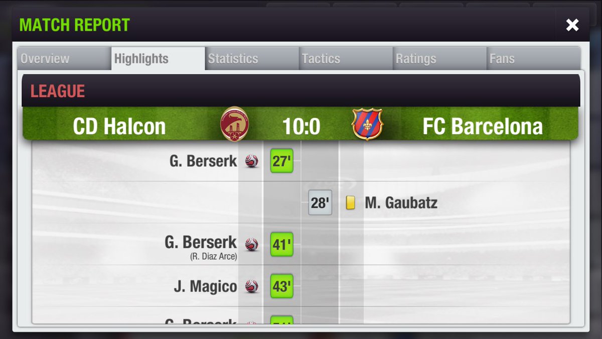 MagicoNexus's tweet photo. 10-0 in the league Mardona,Magico & berserk are on π₯ this season
#CDHalcon32
#CDHalconLeague https://t.co/JJFFQaEa4y