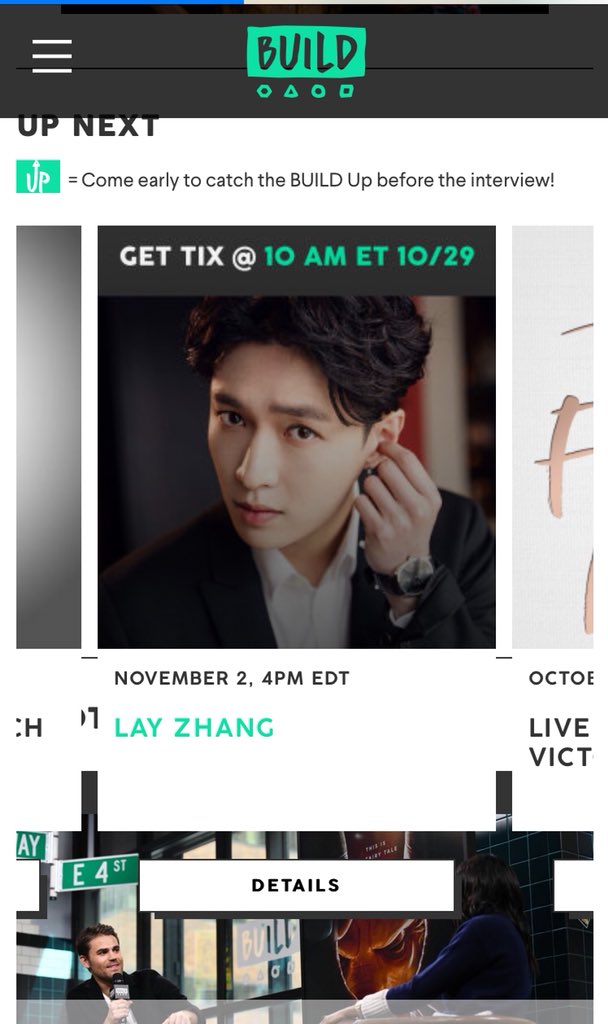 XingPark's tweet image. 181029 Lay will attend Build Series Interview on Nov 2nd. Event registration opens at 10am EST. Register if you want to go! eventbrite.com/e/lay-zhang-ti… #LAY03MANANANA #LayZhangNAMANANA #LayZhang #Lay #Yixing #张艺兴 #레이 #レイ #อี้ชิง #張藝興 #장이씽