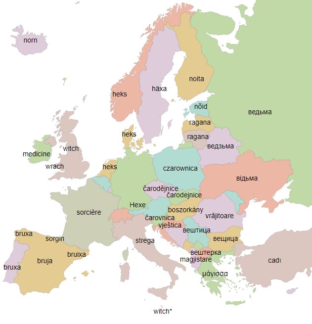 DirectLang's tweet image. Spooky word of the day: Witch!