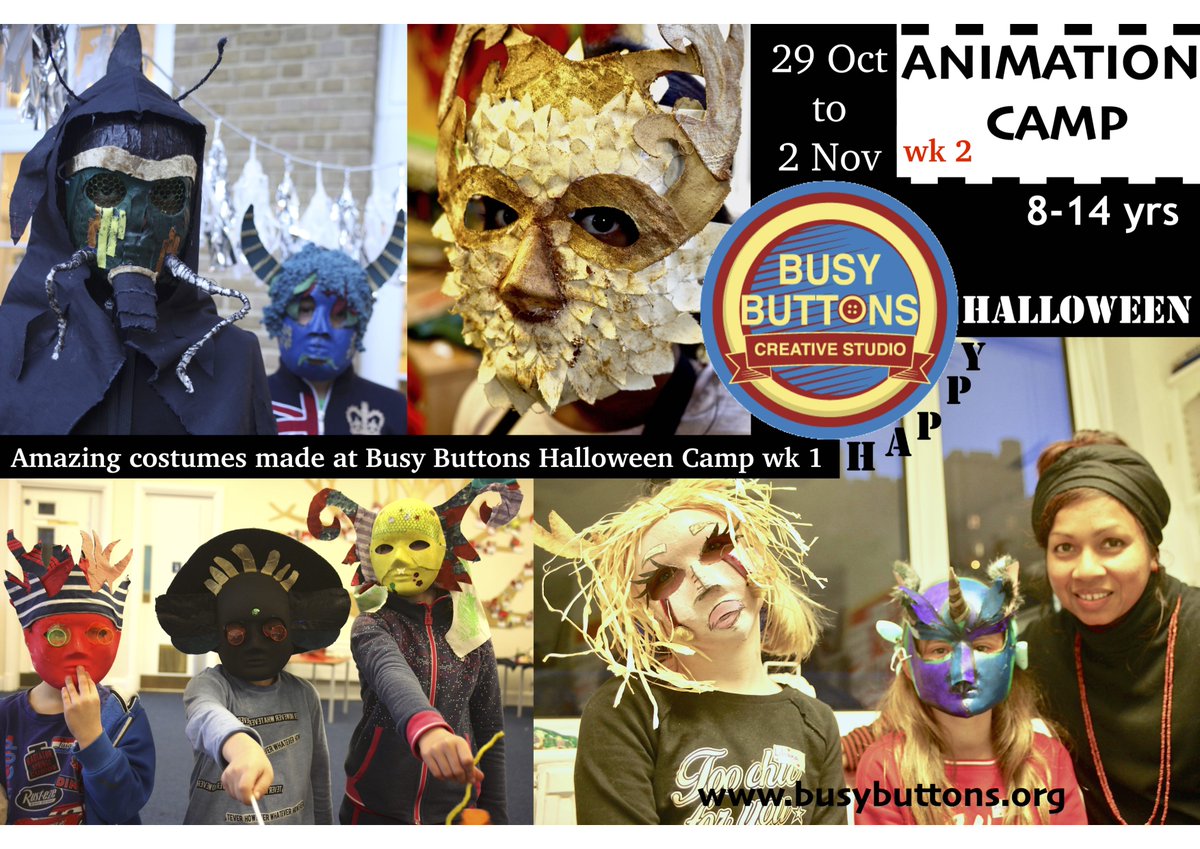 BusyButtonsCC's tweet photo. Impressive #costumes wk1 @BusyButtonsCS #HalloweenCamp @stgwindsor wk2 #AnimationCamp #3D #Art #EducationalTrip #Professionals #Filmmaking #creativelearning #Siblingdiscount @RBWM #AdvantageCardDiscount @visitwindsor @VisitEton @WindsorYards https://t.co/v8FW4dhDmS