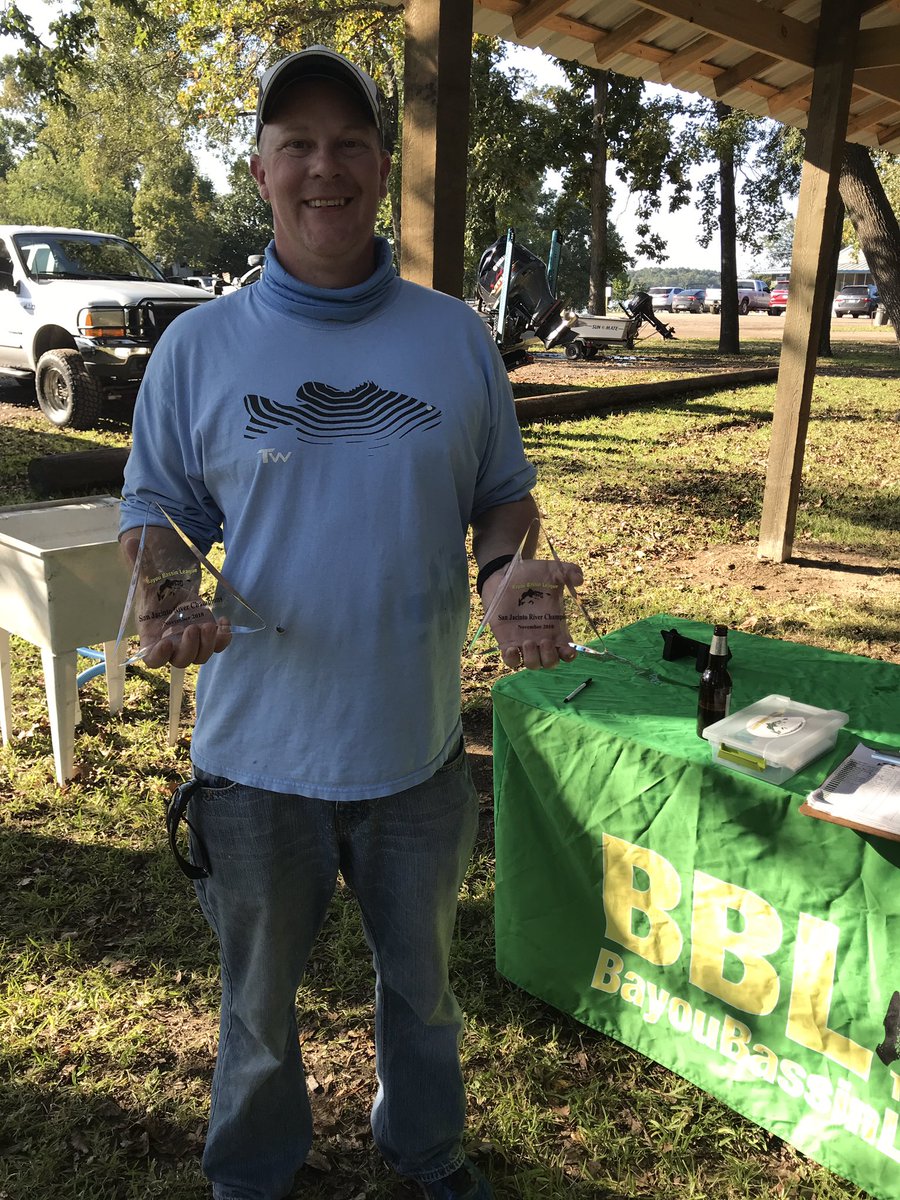 Congrats to Wes Bennett &amp; Robert Cotton for winning the BBL season opener on San Jacinto River with a 5 bass limit of 12.71lbs! Big thank you to Goodtimes Marina fur always be a great host!