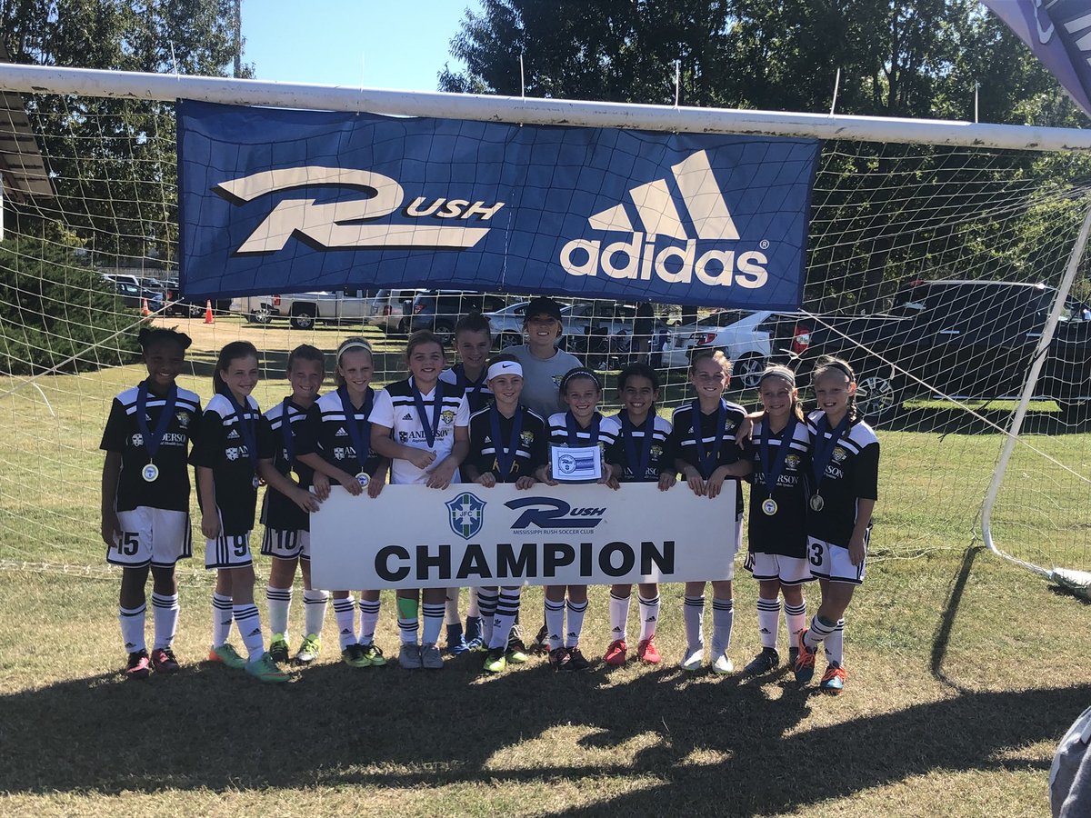 AFC 08 girls are champions at Cross Roads with a 4-1 win over Hattiesburg in the final, Congrats to coach Sara and team⚽️💛! #champs #GoAFC
