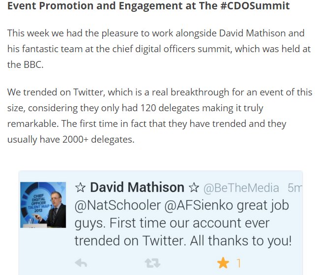 NatSchooler's tweet photo. Here is an amazing testimonial from the #CDOSummitUK #CDOSummit https://t.co/X4yjJVBNLg
