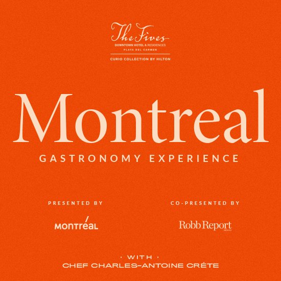El chef canadiense Charles-Antoine Crete de <a href="/Montrealplaza/">Ritalin Crête</a> cocinará por una noche en #PlayadelCarmen en Montreal Gastronomy Experience el jueves 1 de noviembre.

Menú de 5 tiempos con maridaje de vinos. 

Boletos en: wineandfoodfest.com/producto/montr…